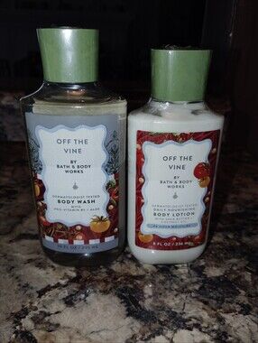 Bath & Body Works Off The Vine Body Wash & Lotion - Green New Sealed